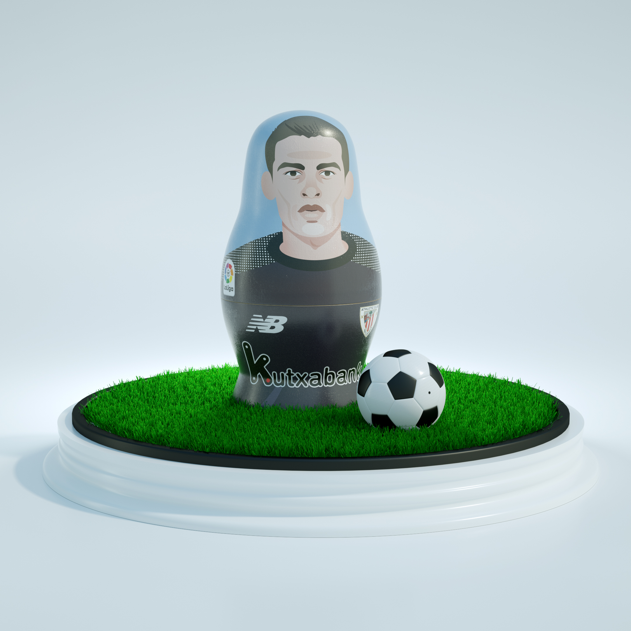 Matrioskas Doble La Liga Studio Capicua Kepa Matriuskas CGI La Liga football players