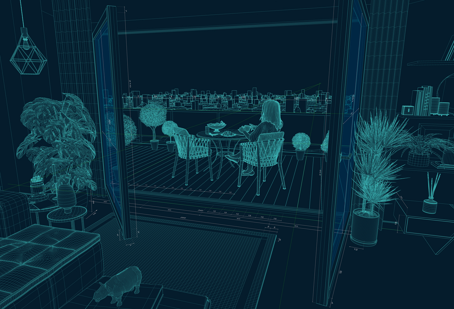 CGI Illustration Mesh 3D