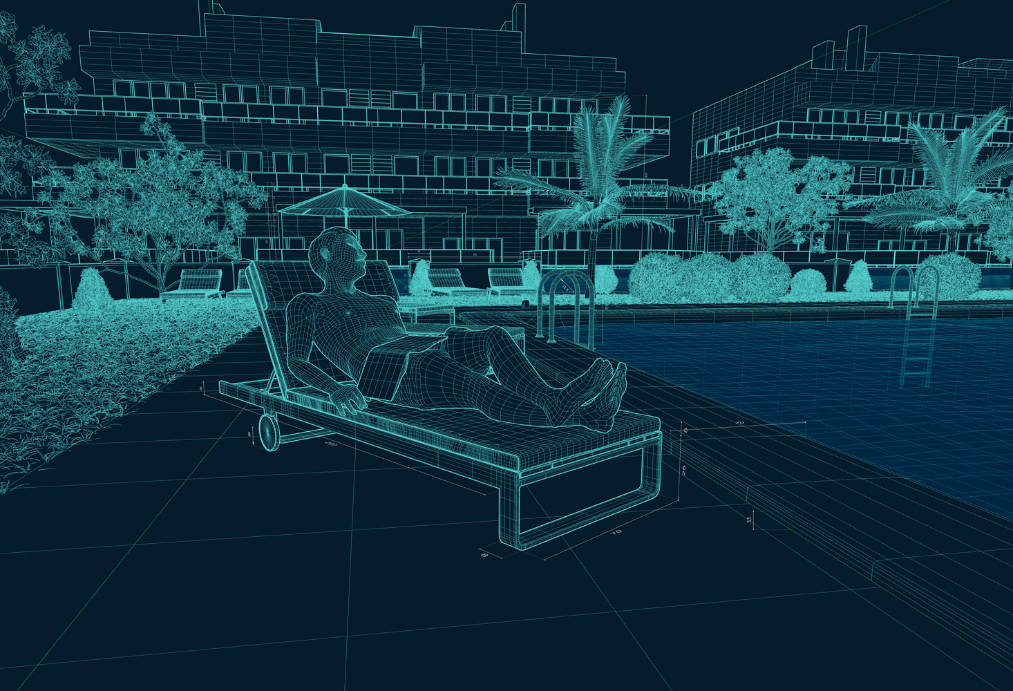 CGI Illustration Mesh 3D