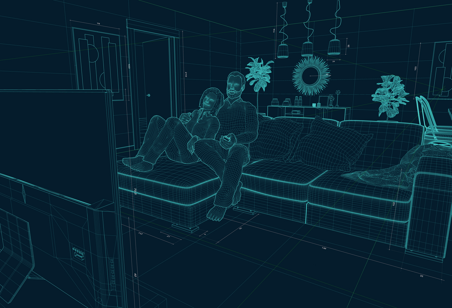 CGI Illustration Mesh 3D
