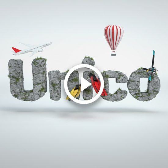 cgi typography, Animación tipográfica CGI Unico Santander