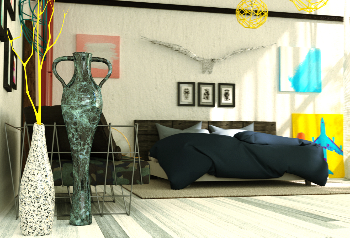 Studio Capicua cgi Architecture bedroom