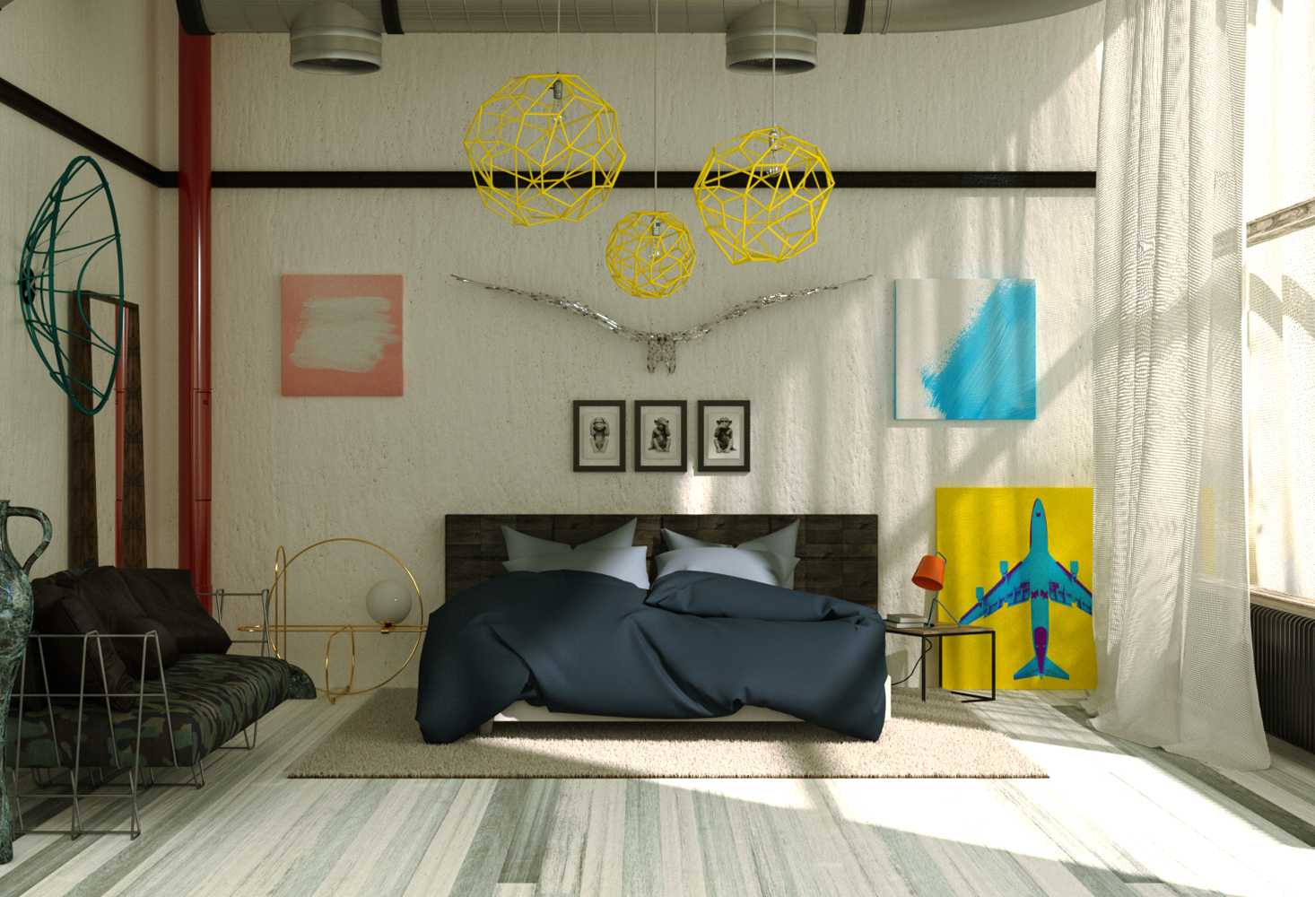 Studio Capicua cgi Architecture bedroom