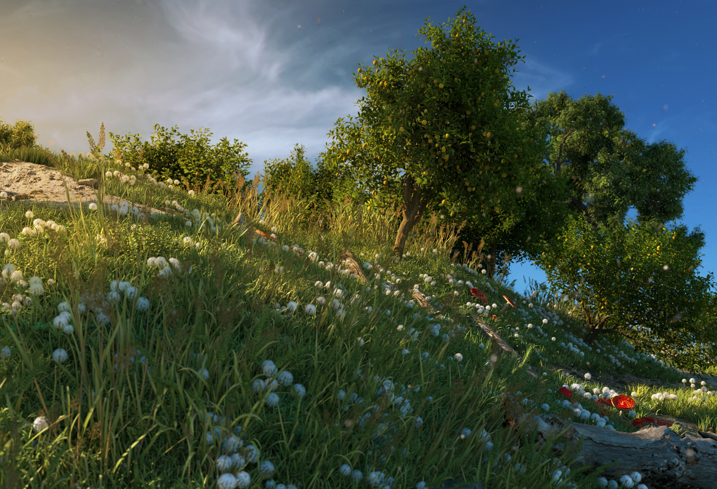 CGI Island Landscape
