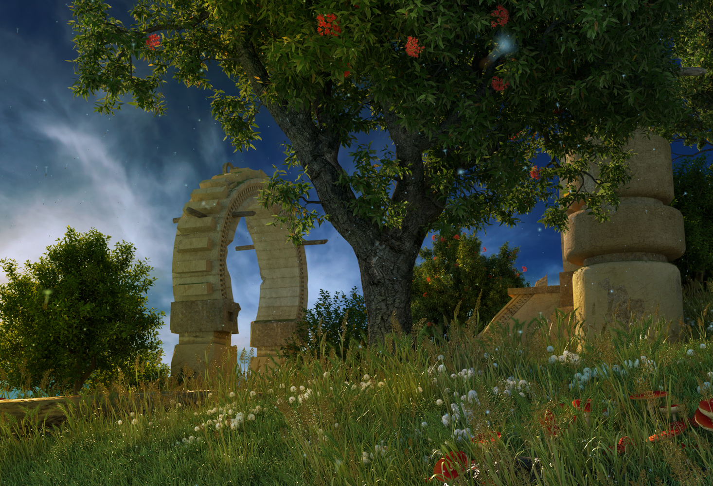 CGI Island Landscape