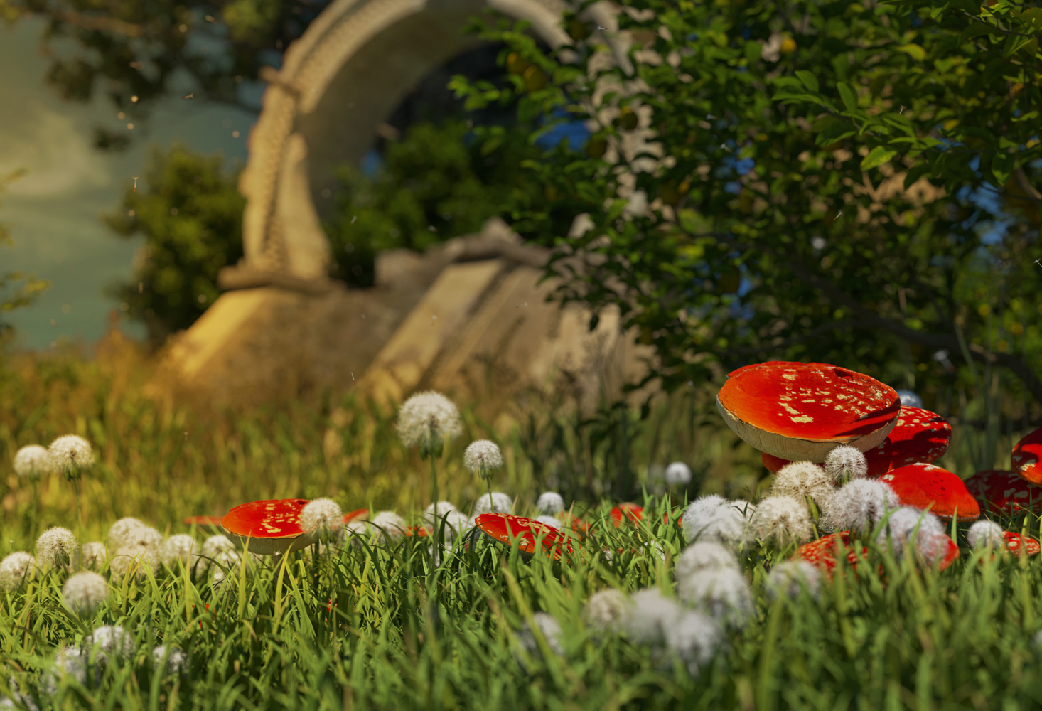 CGI Island Landscape