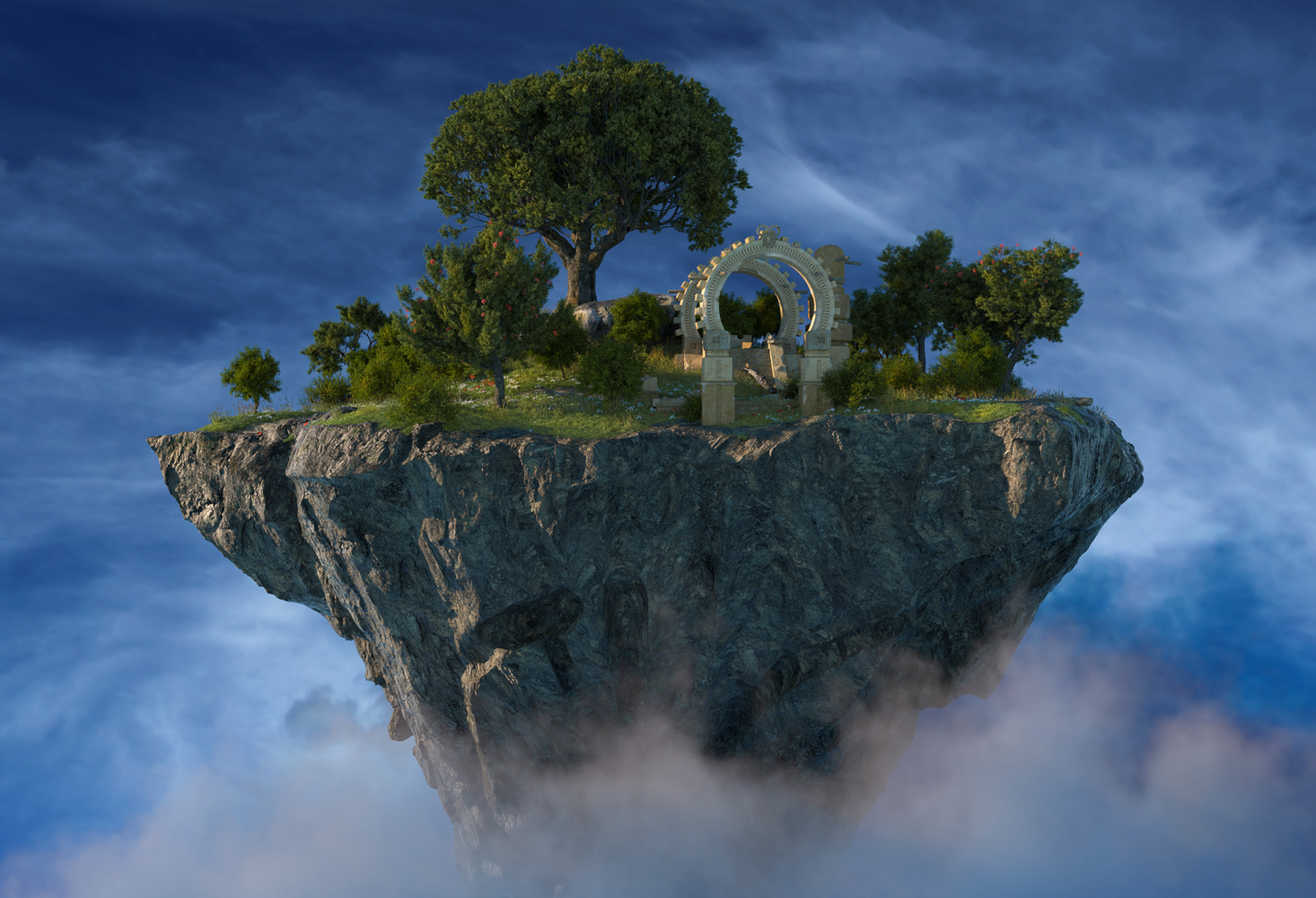 CGI Island Landscape
