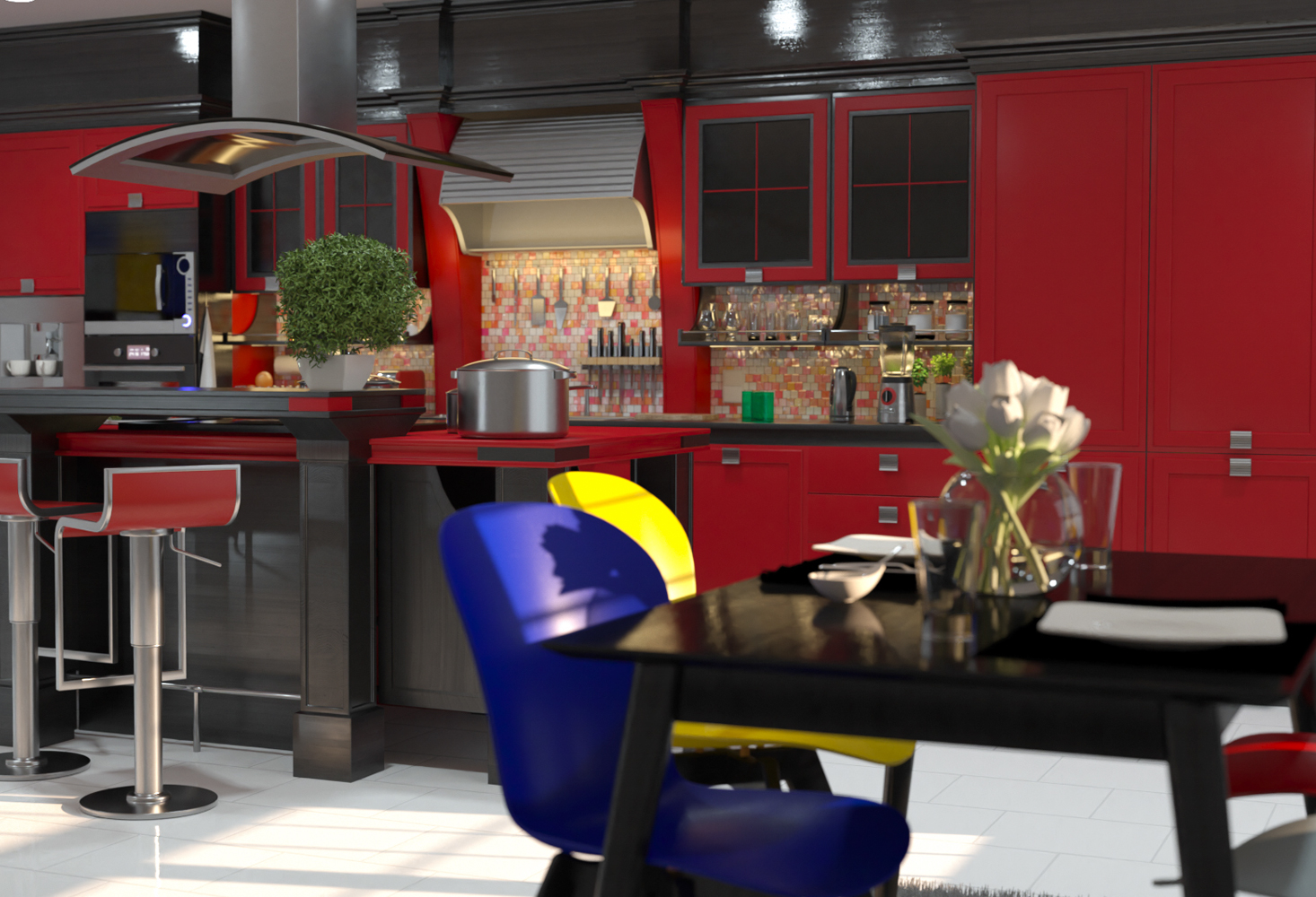 CGI Architecture Kitchen