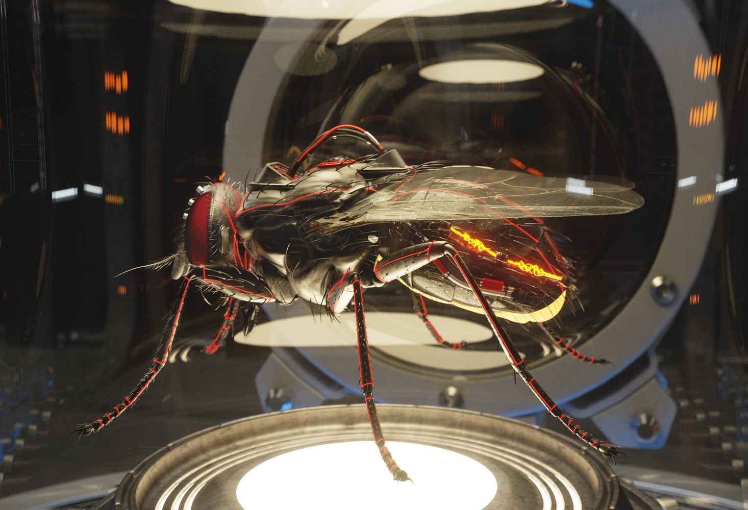 CGI Image | Electric Fly | Lab Creatures