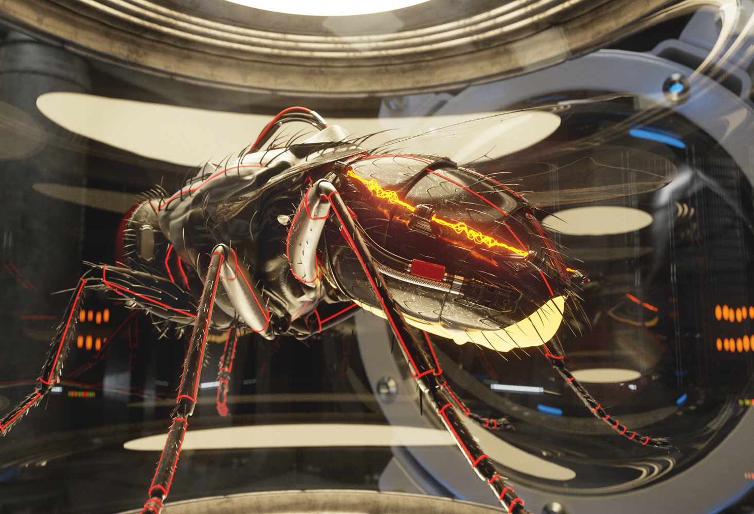 CGI Image | Electric Fly | Lab Creatures