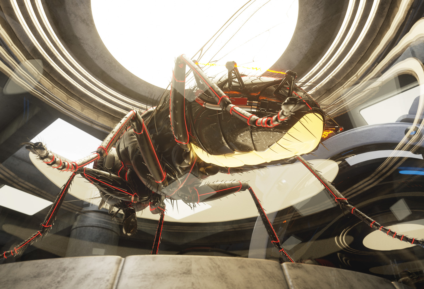 CGI Image | Electric Fly | Lab Creatures