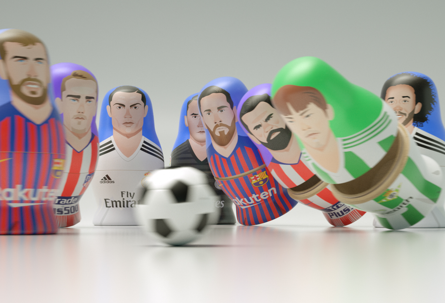 CGI Image La Liga football players