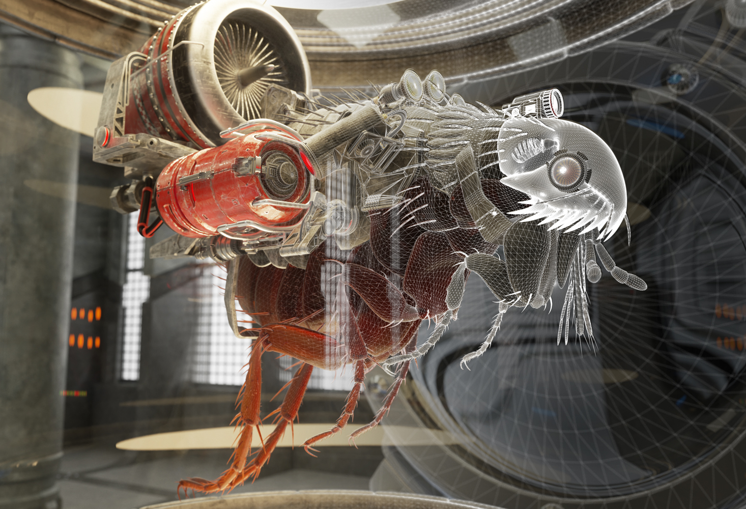 CGI Image | Turbo Flea | Lab Creatures